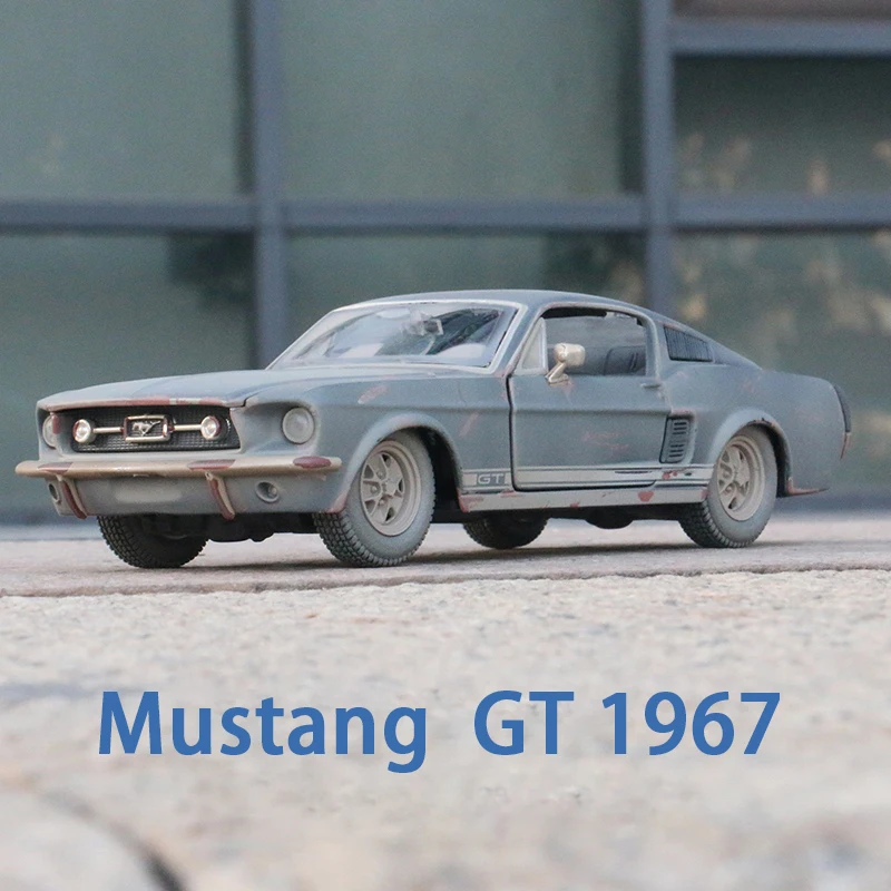  Viejo Ford Mustang GT simulación aleación coche modelo artesanía decoración colección juguete herramientas regalo