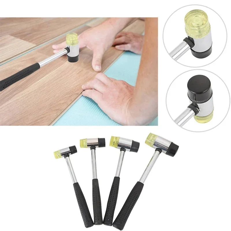 Double Face Soft Tap Rubber Hammer 25/30/35/40/45mm Multifunctional Glazing Window Beads Hammers Nylon Head Rubber Mallet 3