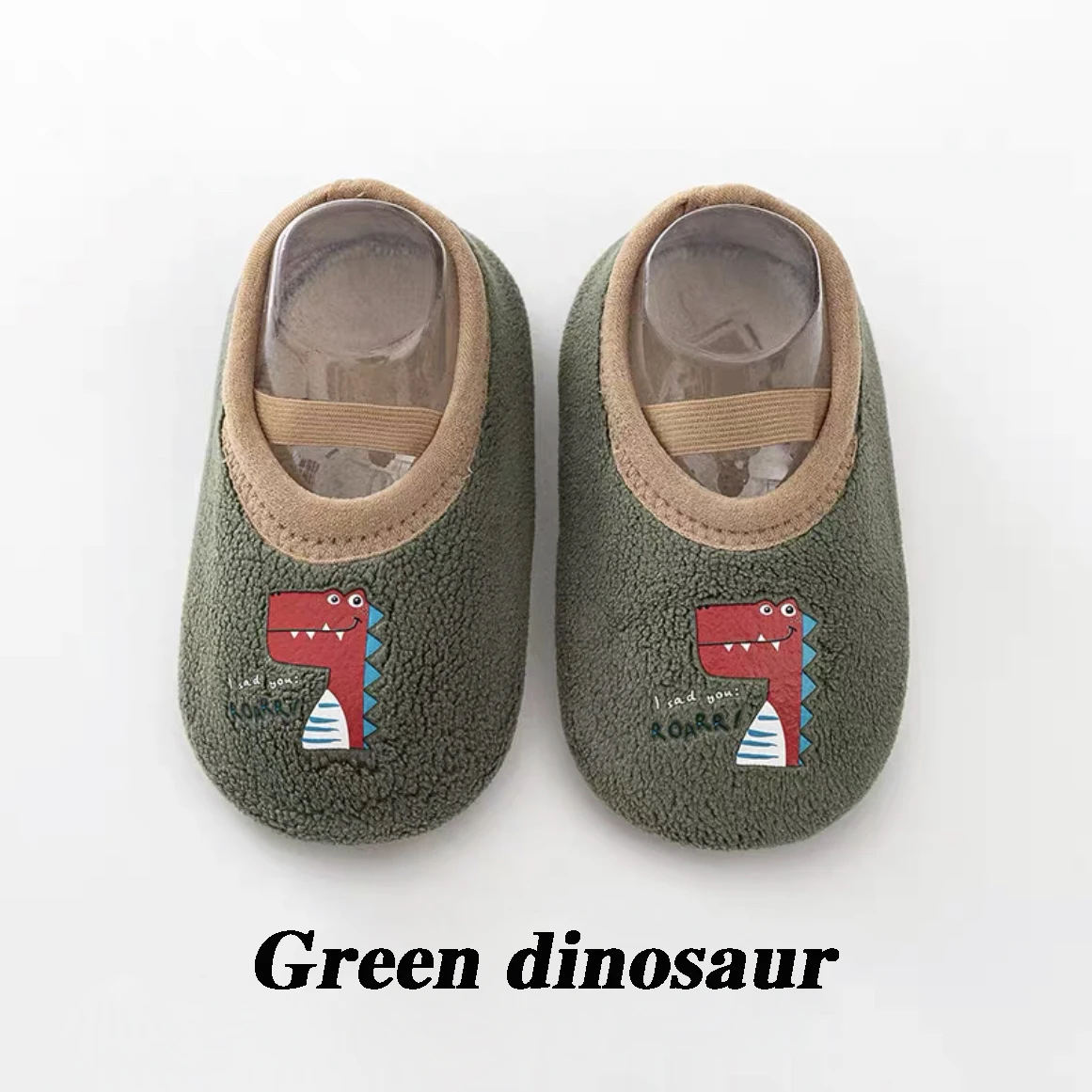 Baby Anti-slip Socks Cute Kids Slippers Newborn Warm Crib Floor Shoes with Rubber Sole for 0-24Month Children Boy Toddler Shoes 2