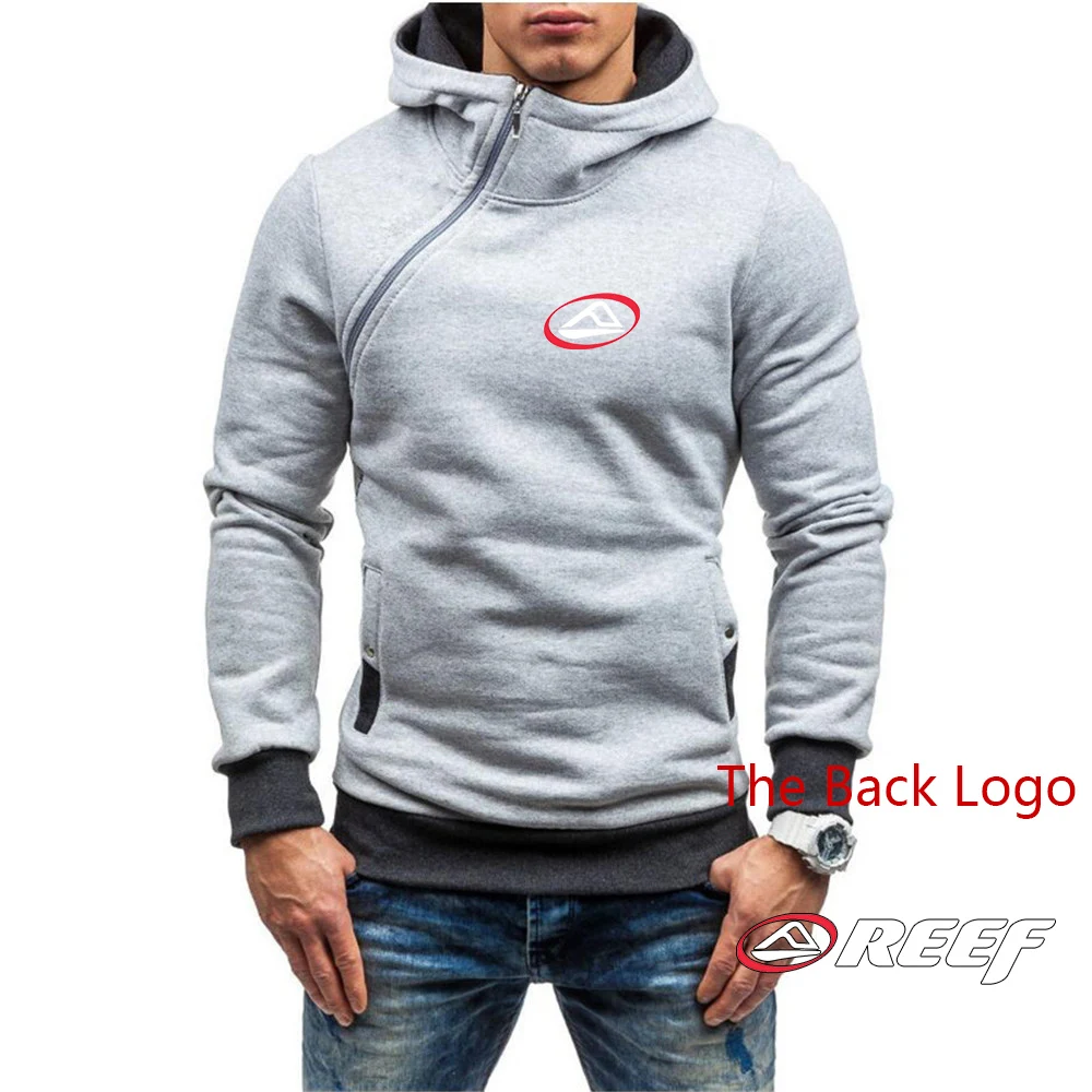 Reef 2023 high quality hooded men's spring and autumn five-color hooded sweatshirt casual pullover coat