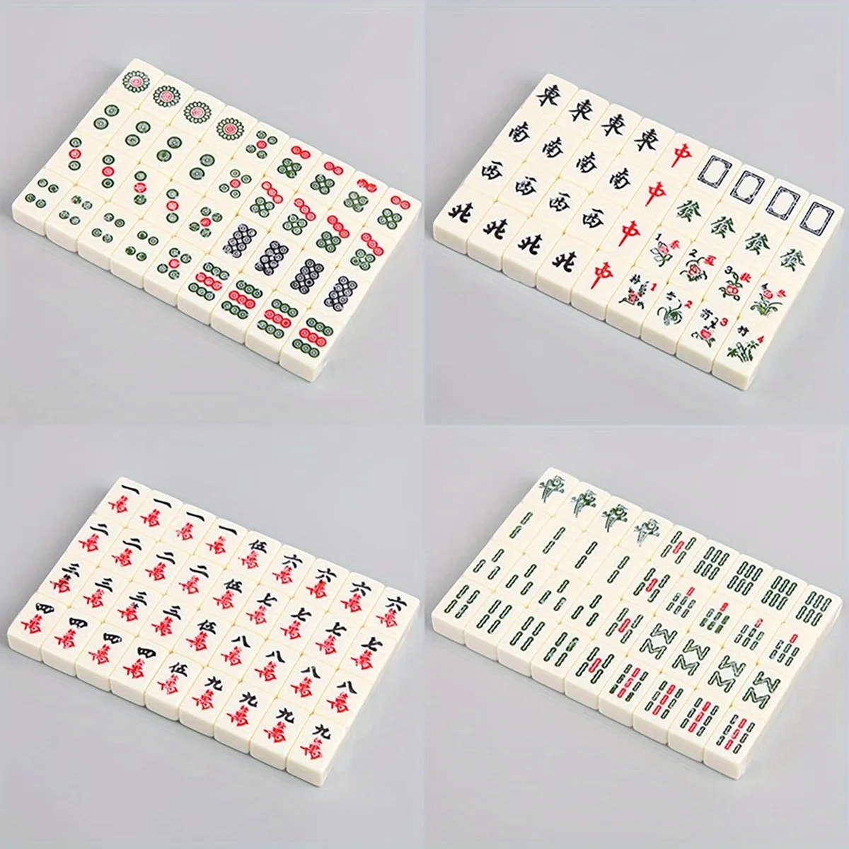 Compact Mahjong Set with Storage Box - 144 Tiles for Travel and Home Play 5
