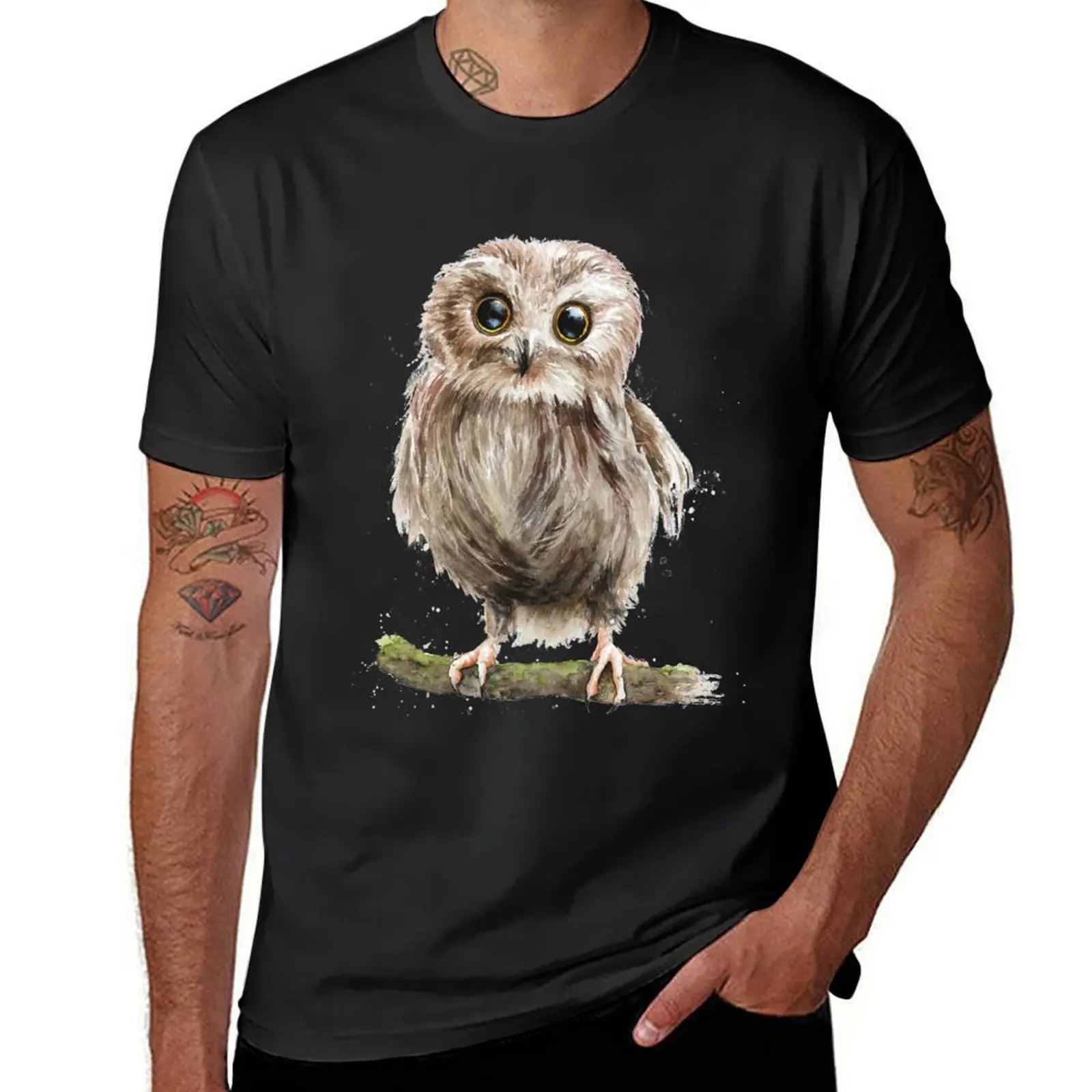 owl T-Shirt new edition customs design your own mens white t shirts