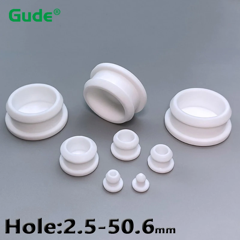 Silicone Rubber Caps Rubber Caps Silicone Rubber Plugs Pipe End Cap White Silicone Rubber Hole Caps Snap-on plugs Blanking End Caps Seal Stopper 2.5mm to 50.6mm