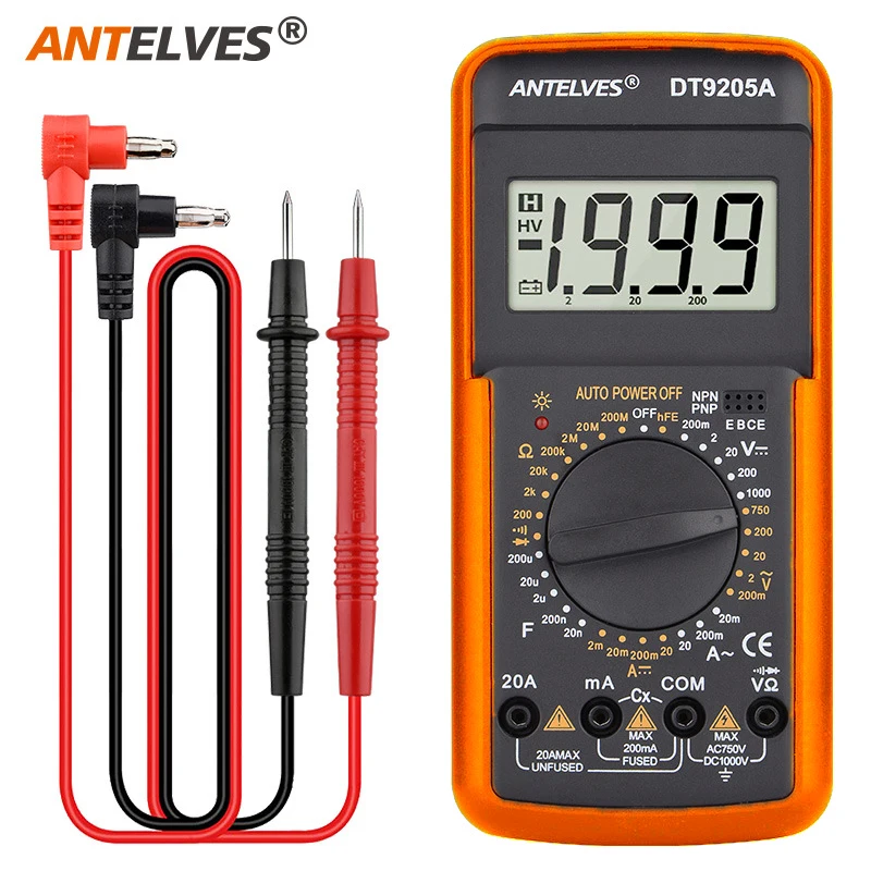 Digital Multimeter DC AC Multimeter Capacitance Tester Manual Range Voltage Meter True RMS Transistor Tester Electrician Tool digital multimeter,transistor tester,multimeter tester