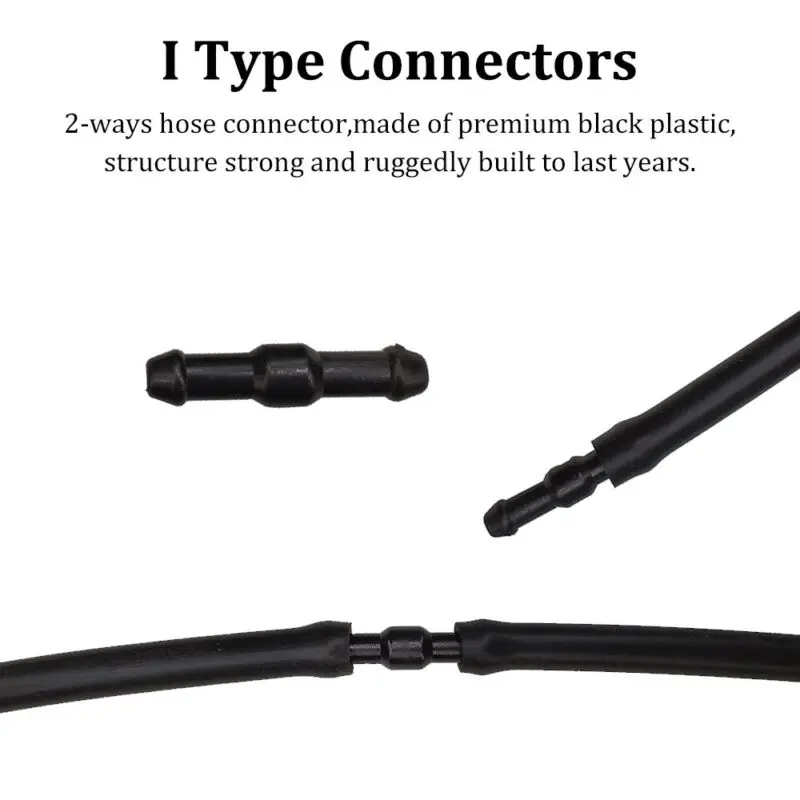 

100% Brand New 36pcs Windshield Washer Hose Connector Water Tube T/Y/I Type Splitter Fittings Durable And Practical