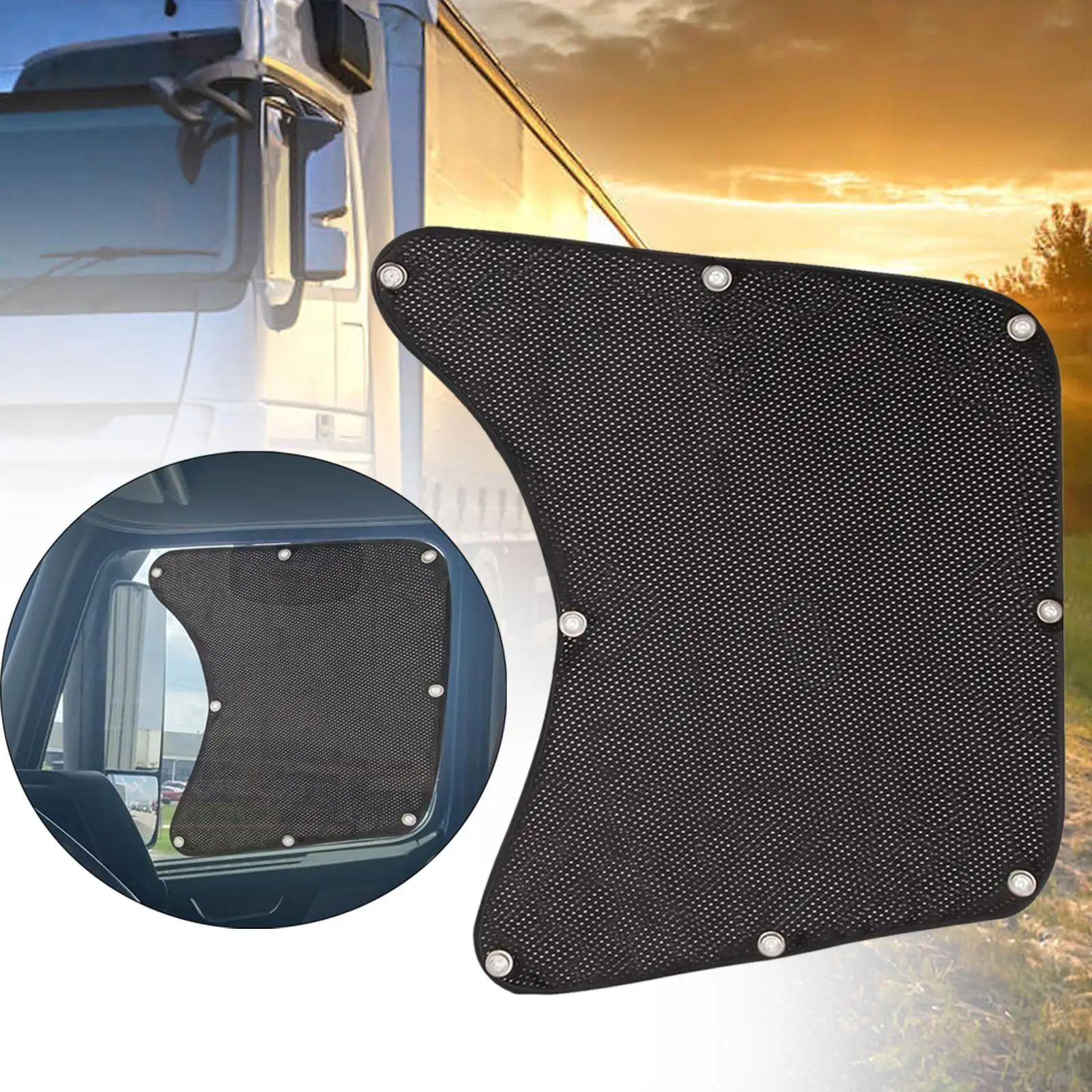 Truck Window Shade Side Window Shade Interior Protection Glare Cover Easy Install