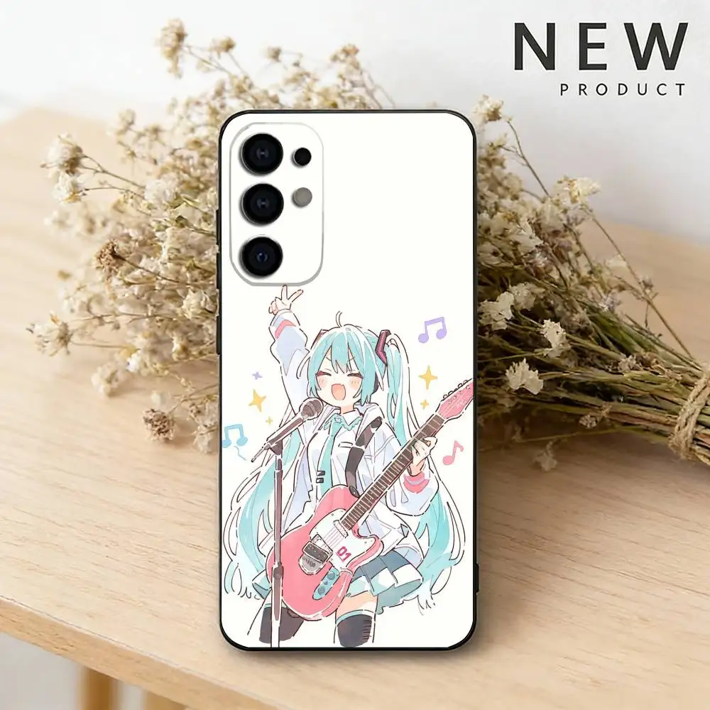 Chic Anime Hatsune Miku Protective Phone Case - Black Shell Edition