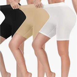 2 Pieces Women's Cotton Boy Shorts Underwear Anti Chafing Soft Biker Short Plus Boy Shorts Panties Safety Pants
