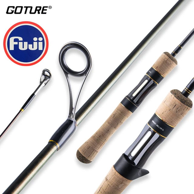 Goture 1.5m 1.68m Fuji Guide Rings Carbon Fiber Fishing Rod UL