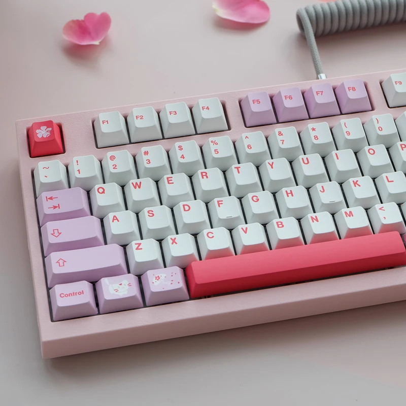 PBT GMK 하자쿠라 키캡, 체리 프로파일 키캡, 염료 승화 키캡, MX 스위치 기계식 키보드용