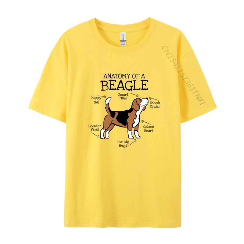 Tops & Tees Anatomy of a Beagle T Shirts Summer Fall Newest Street Short Sleeve 100% Cotton Round Neck Adult T Shirt Street Anatomy of a Beagle yellow
