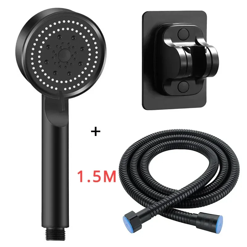 black shower set