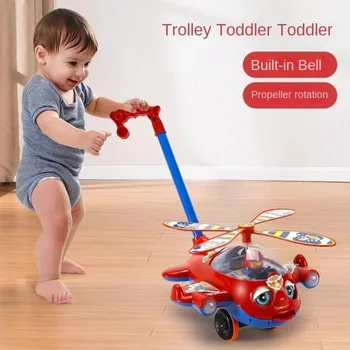 Interactive Baby Walker Toy – Detachable Airplane with Bell, Push & Walking Toddler Toy, Early Learning Gift for Children