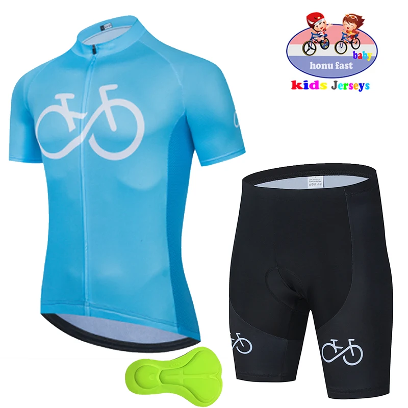 2023 Childrens Cycling Clothes Summer Kids Shorts Jersey Biking Suit Child Clothes MTB Children's Cycling Wear Equipment 2