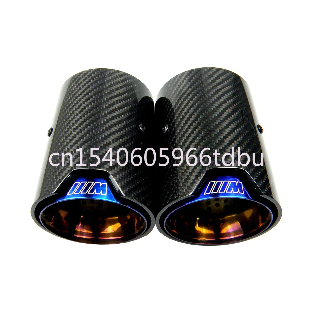 

Выхлопная труба M2 F87 M3 F80 M4 F82 F83 M5 F10 M6 F12, 1 шт., сгоревшая синяя выхлопная труба из углеродного волокна, глушитель для BMW M Performance