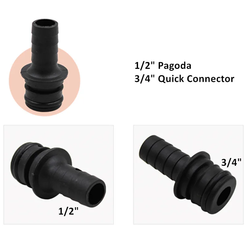1/2" Hose Barb Quad Port Fitting For Macerator Water Pump hose barb fitting