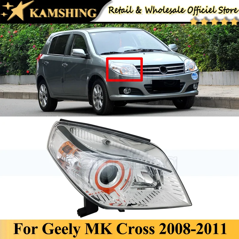 

Kamshing For Geely MK Cross 2008-2011 Front bumper head light lamp head lamp light headlamp