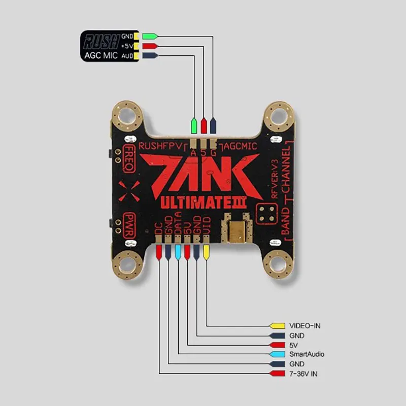 รูปสินค้า VTX 5.8GHz สำหรับโดรนแข่ง ปรับกำลังส่งได้ 25-800mW
