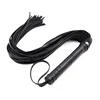 40CM Genuine Leather Tassel Horse Whip With Handle Flogger Equestrian Whips Teaching Training Riding Whips 1