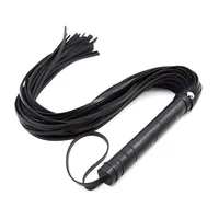 40CM Genuine Leather Tassel Horse Whip With Handle Flogger Equestrian Whips Teaching Training Riding Whips 1