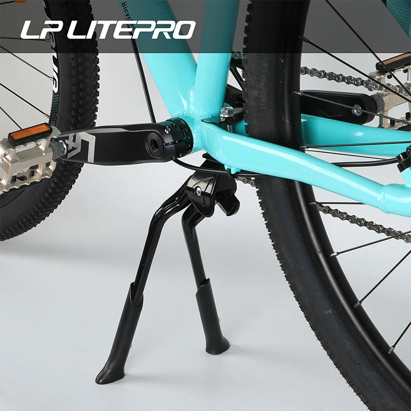 LP Litepro ダブルブラケット自転車キックスタンド高さ調節可能