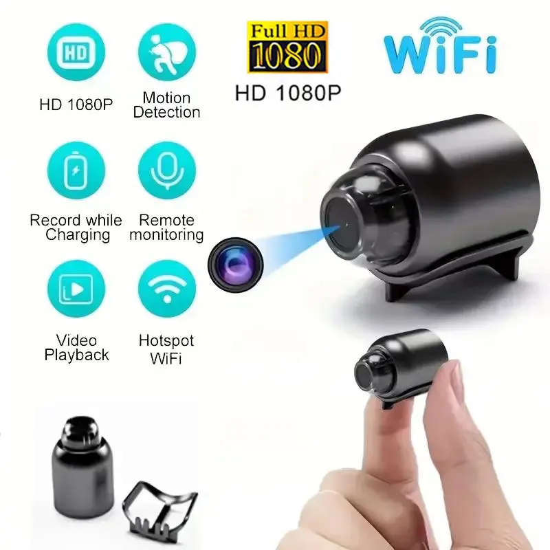 미니 HD 1080P 카메라, 와이파이 IP 카메라, 보안 보호 야간 투시경, 모션 감지 감시 캠, 가정용 DV 녹화