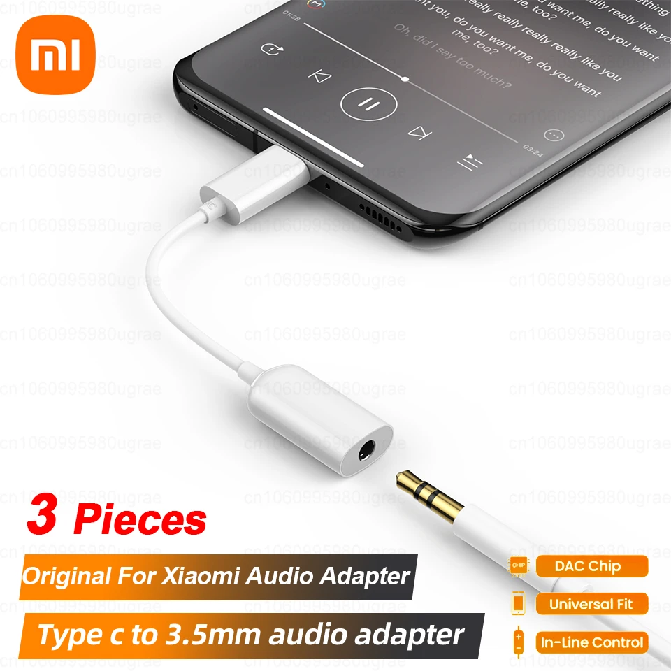 USB Type C To 3.5mm Jack Audio Adapter Headphone AUX Converter Cable