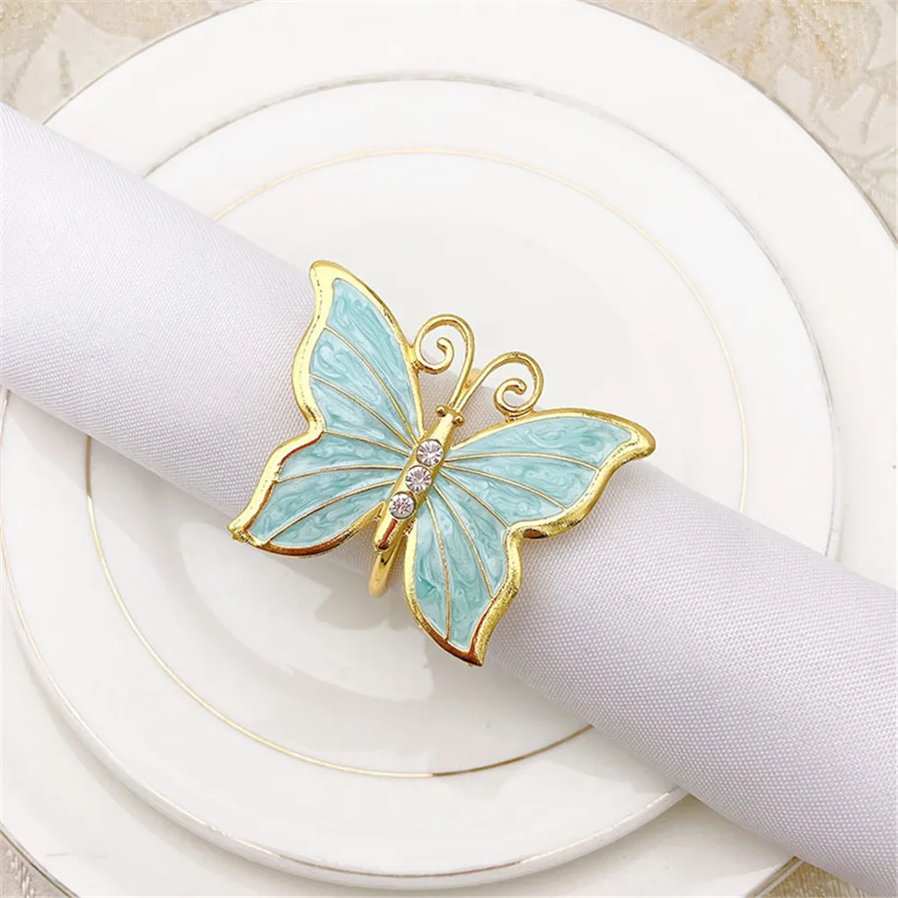 Table Decoration Napkin Rings Wedding Napkin Ring Butterfly