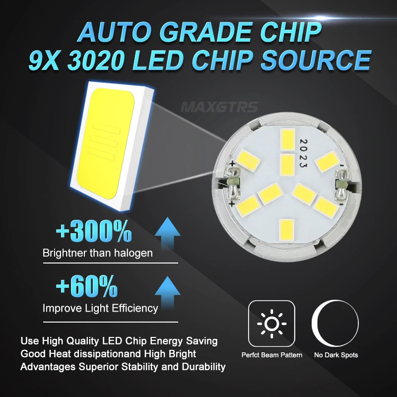 2x T20 W21/5W 7443 7440 1157 Lada Kalina Granta Vesta DRL LED  12V 6500K  ְ  3020 smd LED Canbus 