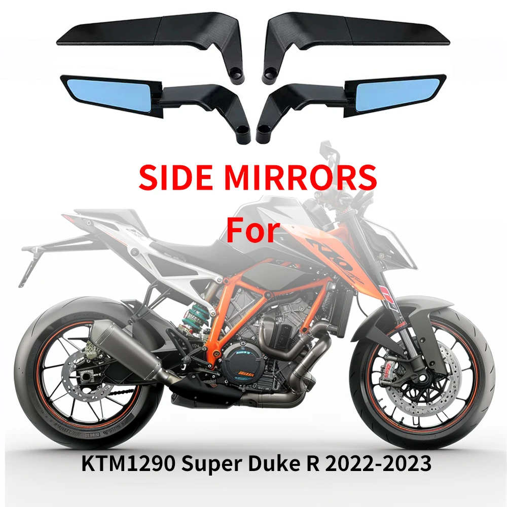 조정식 회전 오토바이 미러 스텔스 윙렛, KTM1290 슈퍼 듀크 R 2022-2023