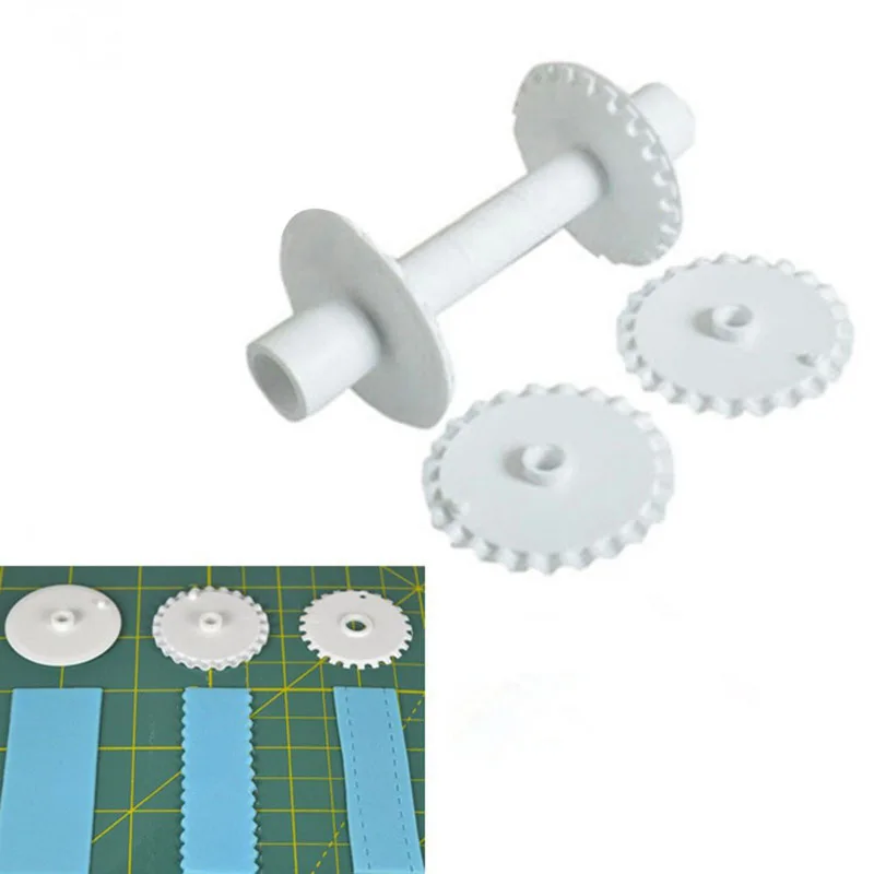 Flower Border Fondant Ribbon Roller Cutters Cake Sugar Cutter Lace Cake Mold Embosser DIY Dough Cutting Tool baking tool dough cutter cookie cutters baking accessories cake scraper 6Pcs