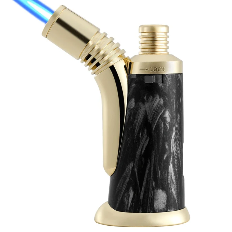 Jobon Lighter Gas Windproof Visible Gas Window Convenient Flame Adjustment Valve Elbow Gun Lighter Smoking Accessories Men Gifts butane gas lighter cigarette lighter