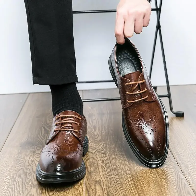 

Men's Shoes Party Boys Moccasins New Wedding Men's Italian Dress Leather