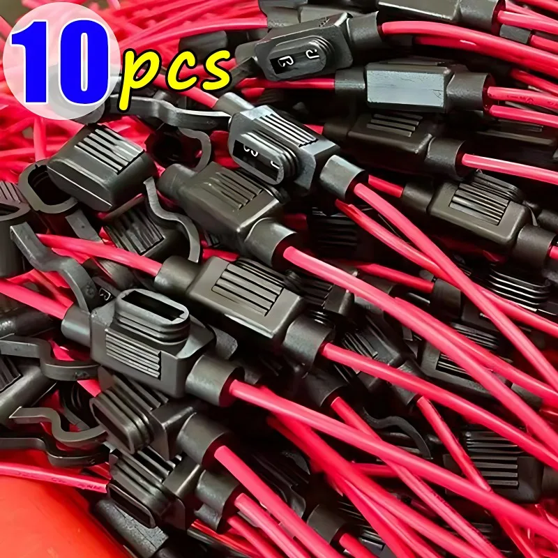 Car Mini Blade Fuse Holder Splash-proof Box 12V 30A Wire Cutoff Switch Socket 10/5pcs fuse holder
