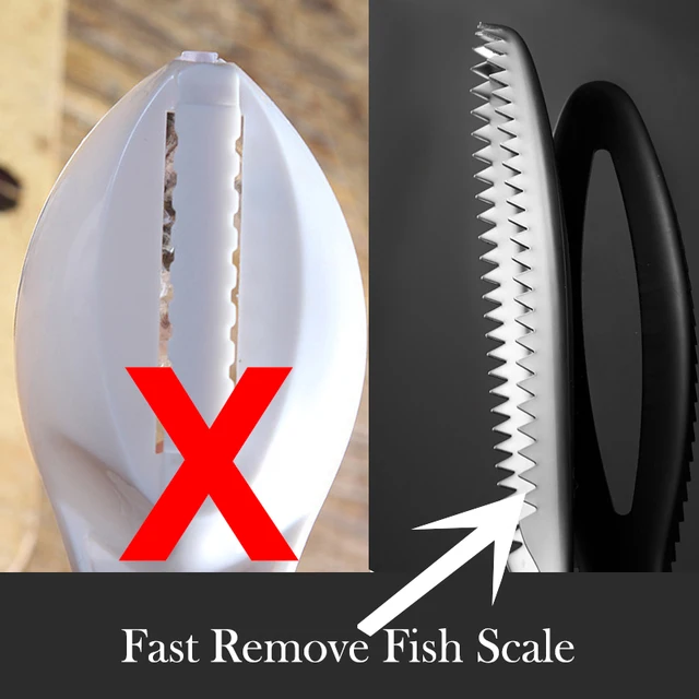 Efficient Fish Scale Remover Stainless Fish Cleaning Tool Fish Scale Remover Fish Skin Brush Scraping Scale Peeler Kitchen tools 3
