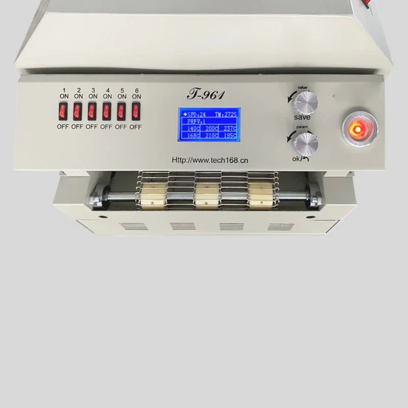 Reflow Welder  T-961 Six-temperature Zone Channel  Production Line 6-temperature Zone Circuit Board Welding Machine Saves Power 5