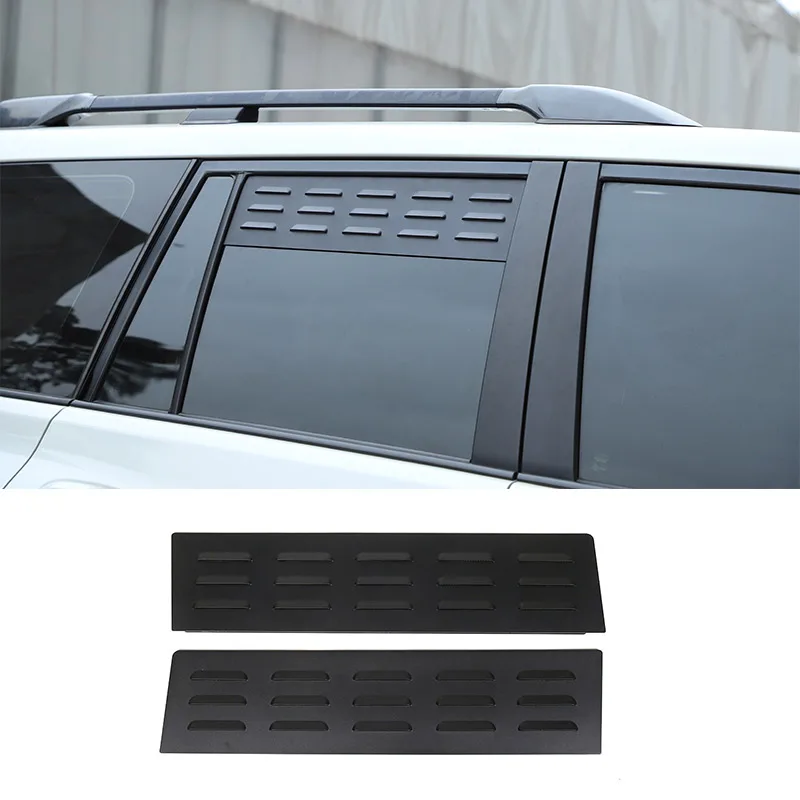 

For Toyota Land Cruiser Prado FJ150 150 2010-2023 Aluminum Alloy Car Rear Side Window Ventilation Panel Decoration Accessories