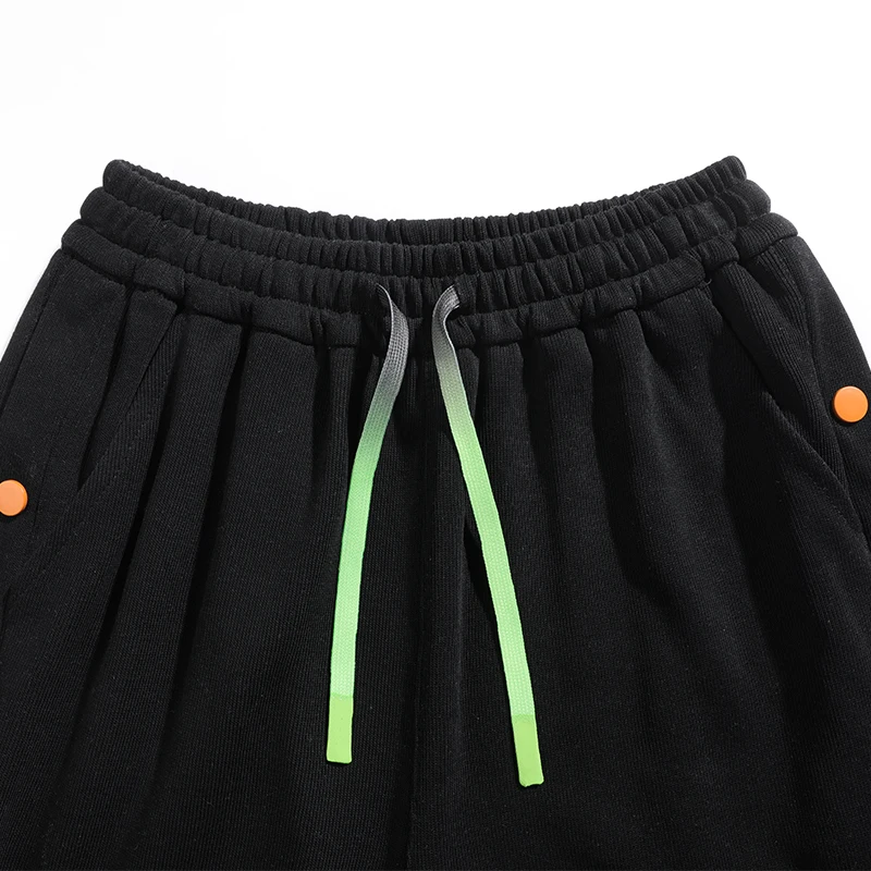 Men's Shorts Summer Nickel Pants Waist Solid Color Fashion Clothing Sweatpants Joggers Basketball Clothes Casual Knee Length