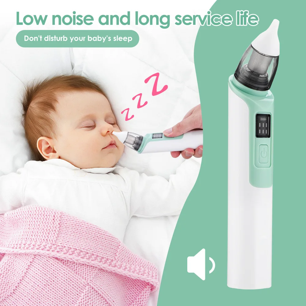 New Rechargeable Baby Nose Cleaner Silicone Adjustable Suction Electric Child Nasal Aspirator Health Safety Convenient Low Noise_vogarts.com