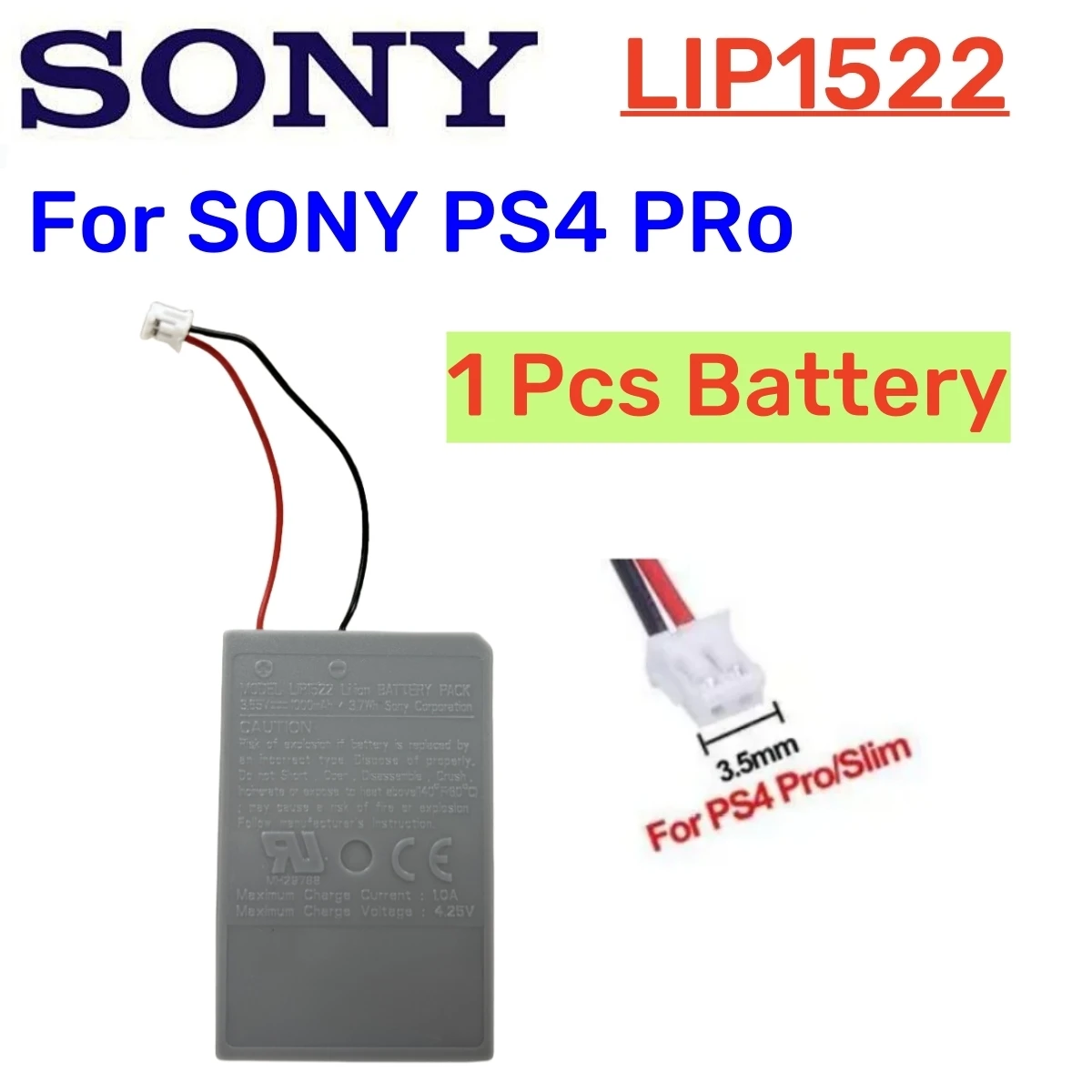 Original For SONY PS4/ PS4 Pro Slim LIP1522 KCR1410 Dualshock 4 V1 V2 Wireless Controller Playstation GamePad Replace Battery