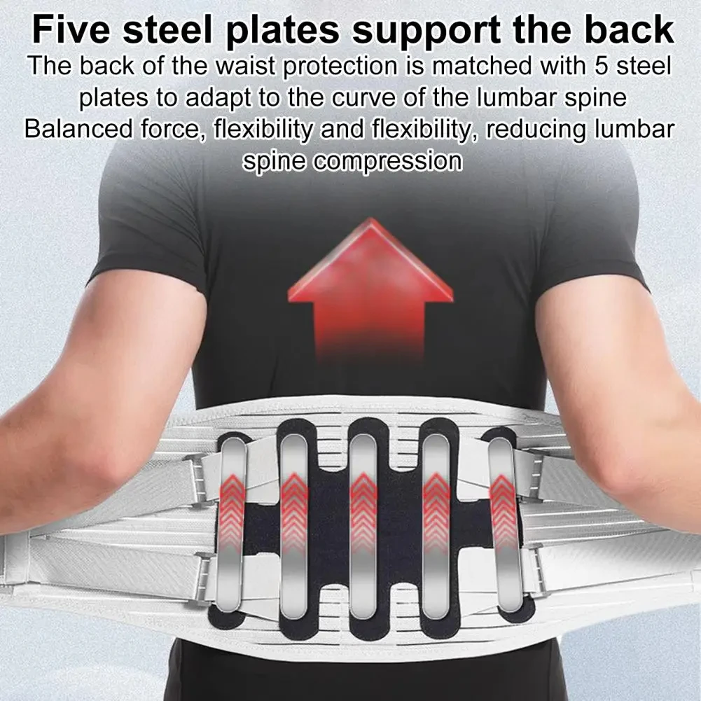 Back Brace for Lower Back Pain,Breathable Back Support Belt for Men and  Women,Lumbar Support Belt With Strong Support Straps