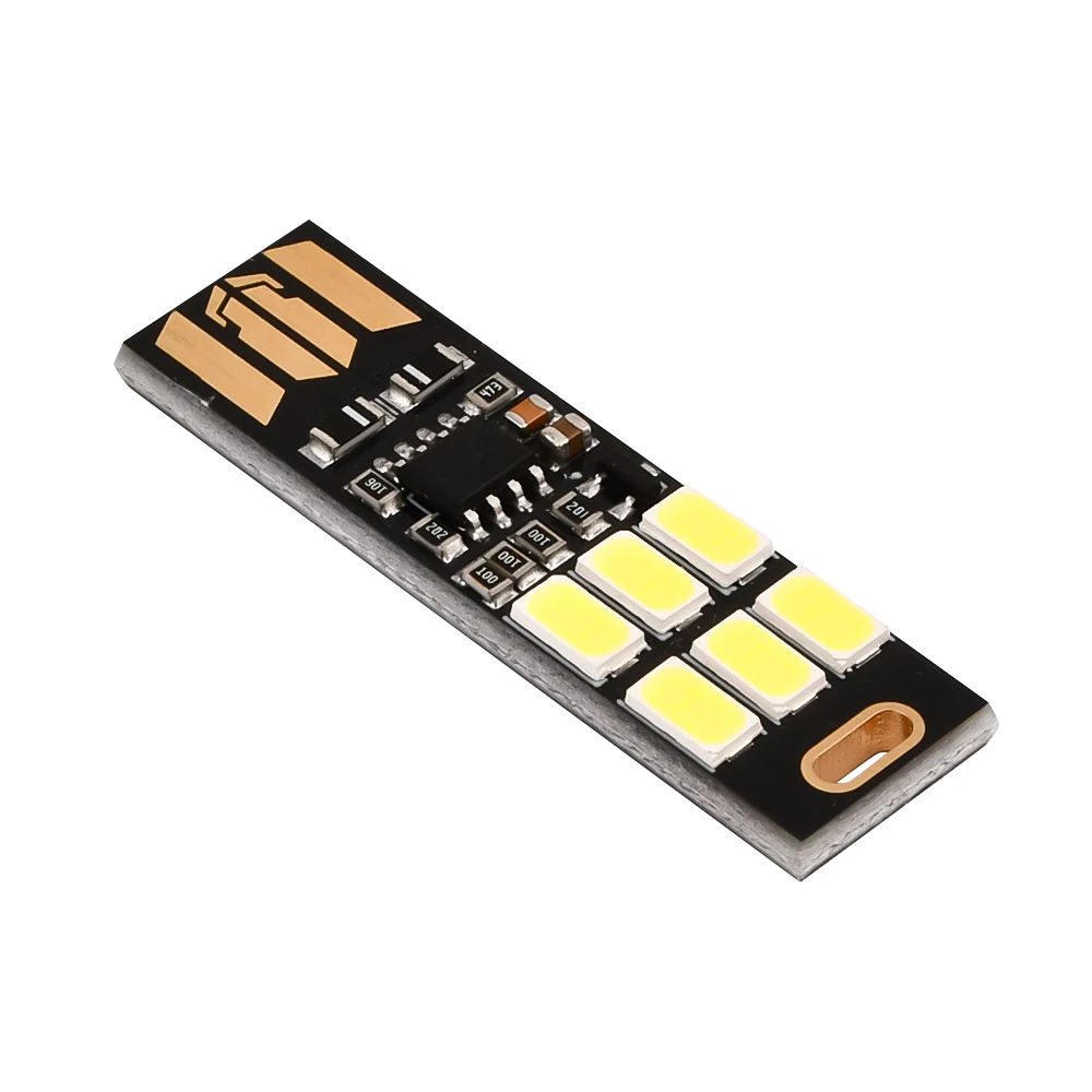 10Pcs/5Pcs 5V Mini Touch Sensor 5730 USB 6 LED Light Dimmable Night Light for Power Bank Computer Laptop Book Reading Table Lamp led light led night light