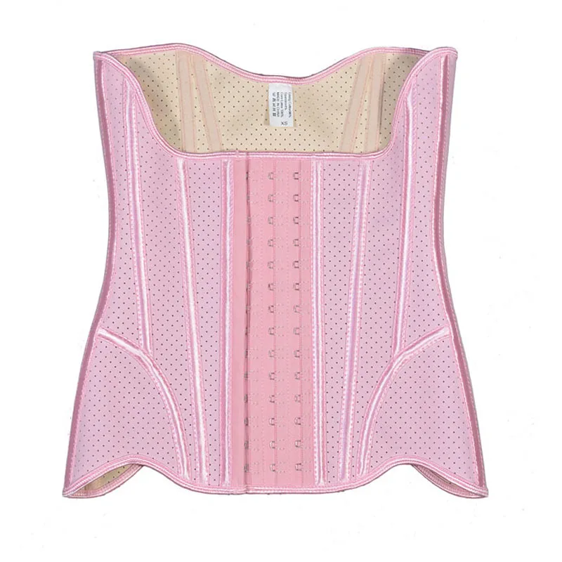 11 inch Latex Waist Trainer 18 Spiral Steel Boned Breathable Underbust Corsets and Bustiers Body Shaper Faja for Women Plus Size
