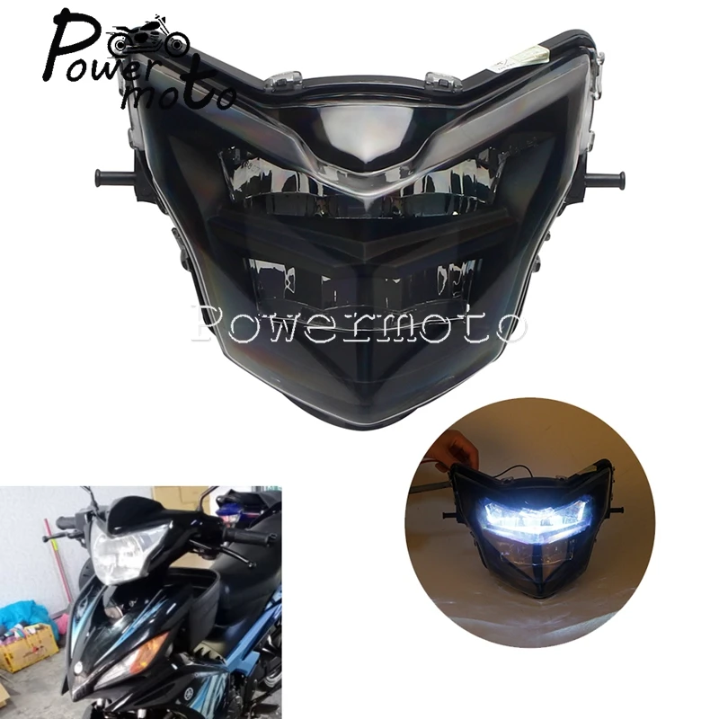 

Motorcycle E-Mark High Low Beam LED Headlight Headlamp Approved Scooter Head Lamp Lights For Yamaha LC135 V2 Scooter Dirt Bike