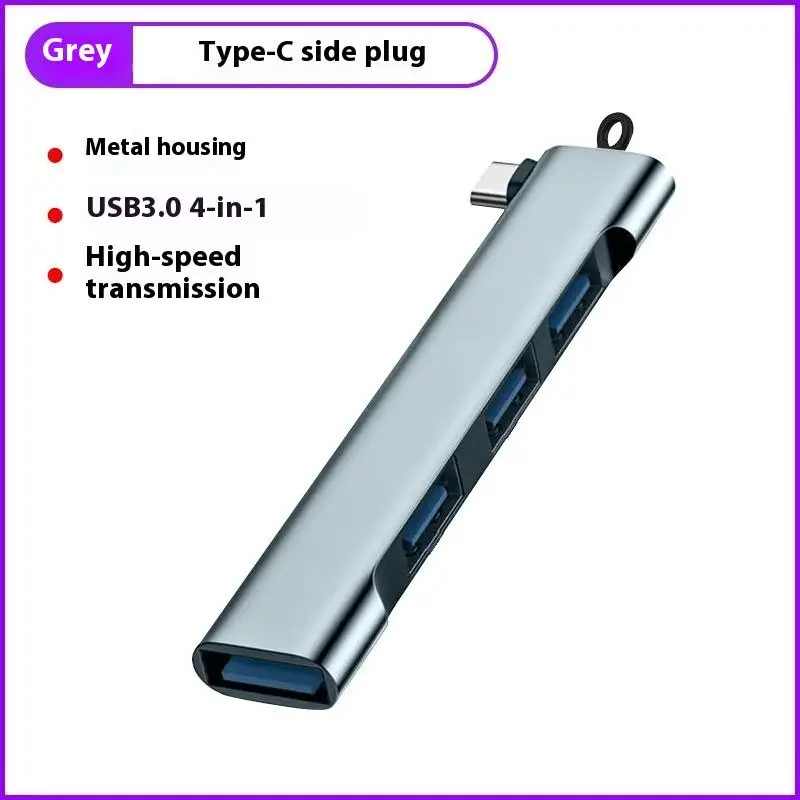 High-Speed 4-Port USB 3.0 Hub with Type C Splitter