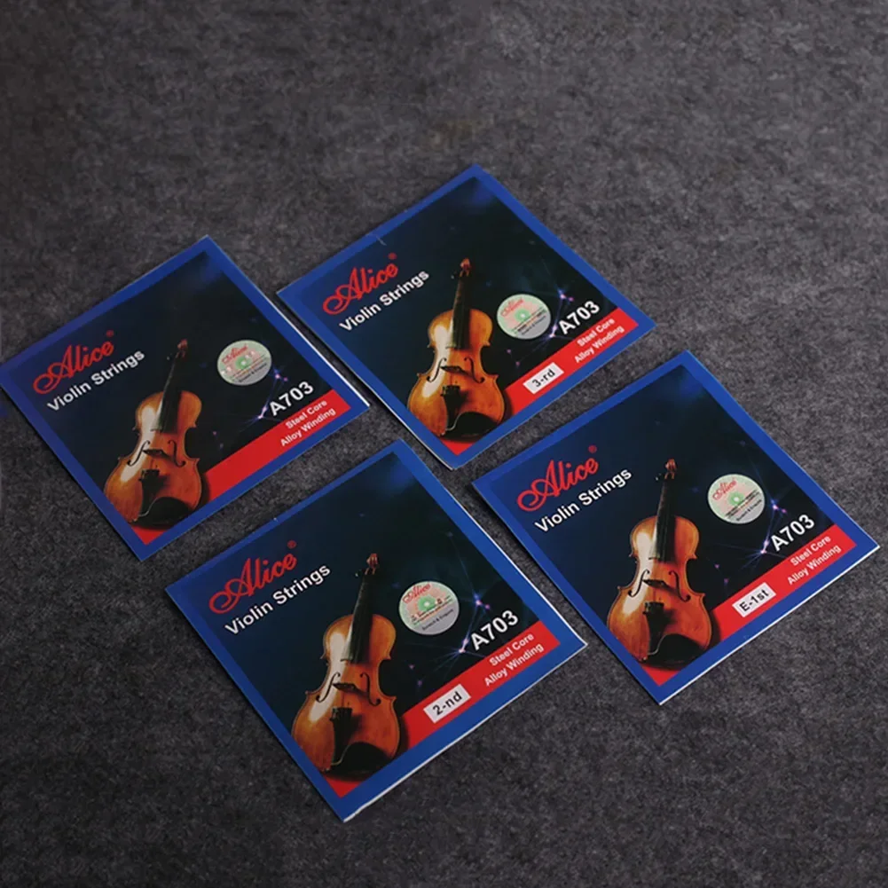 Soft and Vibrant Tone Full Size Violin Replacement Single String Steel Alloy for Beginner and Music Lovers