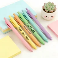 Colorful Pens Custom Names Text Retractable Ballpoint Pens Personalized Pens Laser-Engraved Logos Office & School Supplies Gift 1