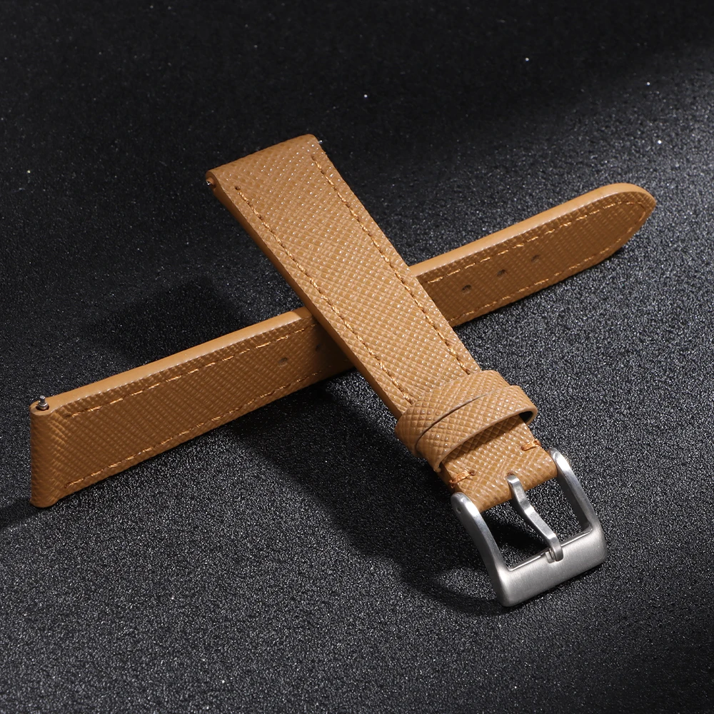 Elegant Calfskin Leather Quick Release Watch Strap - Soft Belt