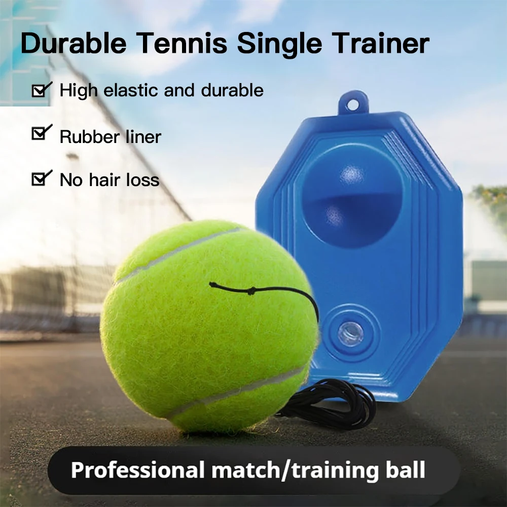 Tennis Trainer Rebound Ball Solo Training Equipment Portable Tool Rebounder Kit