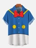 Unisex Men's Cosplay Shirts 3D Prints Splicing Cartoon Cute Duck Printing Short Sleeve Shirt Fashion Hawaiian Shirts For Men 1